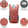 imageG4Free 10L Hiking Backpack Small Travel Hiking Daypack Lightweight Packable Backpack Casual Foldable Shoulder BagRed