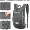 imageG4Free 10L15L Hiking Backpack Lightweight Packable Hiking Daypack Small Travel Outdoor Foldable Shoulder BagBlack