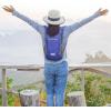 imageG4Free 10L15L Hiking Backpack Lightweight Packable Hiking Daypack Small Travel Outdoor Foldable Shoulder BagBlue