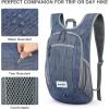 imageG4Free 10L15L Hiking Backpack Lightweight Packable Hiking Daypack Small Travel Outdoor Foldable Shoulder BagDark Blue