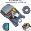 imageG4Free 10L15L Hiking Backpack Lightweight Packable Hiking Daypack Small Travel Outdoor Foldable Shoulder BagDark Blue