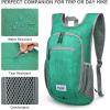 imageG4Free 10L15L Hiking Backpack Lightweight Packable Hiking Daypack Small Travel Outdoor Foldable Shoulder BagGreen