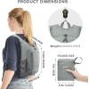 imageG4Free 10L15L Hiking Backpack Lightweight Packable Hiking Daypack Small Travel Outdoor Foldable Shoulder BagGrey