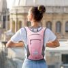 imageG4Free 10L15L Hiking Backpack Lightweight Packable Hiking Daypack Small Travel Outdoor Foldable Shoulder BagPink Checkered