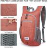 imageG4Free 10L15L Hiking Backpack Lightweight Packable Hiking Daypack Small Travel Outdoor Foldable Shoulder BagRed