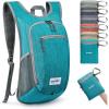 imageG4Free 10L15L Hiking Backpack Lightweight Packable Hiking Daypack Small Travel Outdoor Foldable Shoulder BagTeal Blue