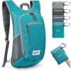 imageG4Free 10L15L Hiking Backpack Lightweight Packable Hiking Daypack Small Travel Outdoor Foldable Shoulder BagTeal Blue