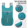 imageG4Free 11L Hiking Backpack Small Ultra light Packable Backpack Travel Bag for Women Men Casual Outdoor Camping Daypack BlackTeal Blue