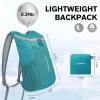 imageG4Free 11L Hiking Backpack Small Ultra light Packable Backpack Travel Bag for Women Men Casual Outdoor Camping Daypack BlackTeal Blue