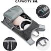 imageG4Free 15L Hiking Daypack Lightweight Travel Backpack Packable Outdoor Casual Foldable Shoulder Bag BlackBlack