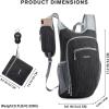 imageG4Free 15L Hiking Daypack Lightweight Travel Backpack Packable Outdoor Casual Foldable Shoulder Bag BlackBlack