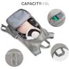 imageG4Free 15L Hiking Daypack Lightweight Travel Backpack Packable Outdoor Casual Foldable Shoulder Bag BlackGrey