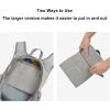imageG4Free 15L Hiking Daypack Lightweight Travel Backpack Packable Outdoor Casual Foldable Shoulder Bag BlackGrey