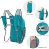imageG4Free 15L Hiking Daypack Lightweight Travel Backpack Packable Outdoor Casual Foldable Shoulder Bag BlackPeacock Blue