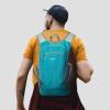 imageG4Free 15L Hiking Daypack Lightweight Travel Backpack Packable Outdoor Casual Foldable Shoulder Bag BlackPeacock Blue