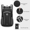 imageG4Free 16L Hiking Daypack Lightweight Packable Small Backpack for Travel Camping Outdoor Men WomenBlack