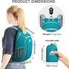 imageG4Free 16L Hiking Daypack Lightweight Packable Small Backpack for Travel Camping Outdoor Men WomenTeal Blue