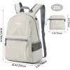 imageG4Free 20L Lightweight Packable Backpack Travel Hiking Daypack Foldable Backpack for Men WomenAbeige