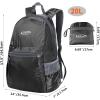 imageG4Free 20L Lightweight Packable Backpack Travel Hiking Daypack Foldable Backpack for Men WomenAblack