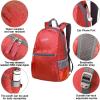 imageG4Free 20L Lightweight Packable Backpack Travel Hiking Daypack Foldable Backpack for Men WomenAdeep Red