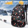 imageG4Free 20L Lightweight Packable Backpack Travel Hiking Daypack Foldable Backpack for Men WomenBflower Black