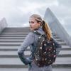 imageG4Free 20L Lightweight Packable Backpack Travel Hiking Daypack Foldable Backpack for Men WomenBflower Black
