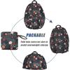 imageG4Free 20L Lightweight Packable Backpack Travel Hiking Daypack Foldable Backpack for Men WomenBflower Black