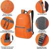 imageG4Free 20L Lightweight Packable Backpack Travel Hiking Daypack Foldable Backpack for Men WomenOrange
