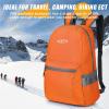 imageG4Free 20L Lightweight Packable Backpack Travel Hiking Daypack Foldable Backpack for Men WomenOrange