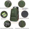 imageG4Free 40L Lightweight Packable Hiking Backpack Waterproof Travel DaypackArmy Green