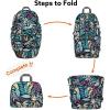 imageG4Free 40L Lightweight Packable Hiking Backpack Waterproof Travel DaypackBlue Leaf