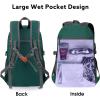 imageG4Free 40L Lightweight Packable Hiking Backpack Waterproof Travel DaypackDark Green