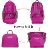 imageG4Free 40L Lightweight Packable Hiking Backpack Waterproof Travel DaypackFuchsia