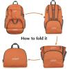 imageG4Free 40L Lightweight Packable Hiking Backpack Waterproof Travel DaypackOrange