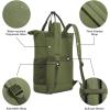 imageG4Free 40L Packable Backpack Waterproof Tote Bag Convertible Large Lightweight Hiking Backpack Travel Casual Daypack for Maen WomenBlackArmy Green