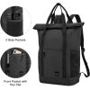 imageG4Free 40L Packable Backpack Waterproof Tote Bag Convertible Large Lightweight Hiking Backpack Travel Casual Daypack for Maen WomenBlackBlack