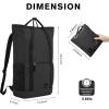 imageG4Free 40L Packable Backpack Waterproof Tote Bag Convertible Large Lightweight Hiking Backpack Travel Casual Daypack for Maen WomenBlackBlack