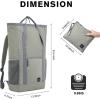 imageG4Free 40L Packable Backpack Waterproof Tote Bag Convertible Large Lightweight Hiking Backpack Travel Casual Daypack for Maen WomenBlackGrey