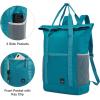 imageG4Free 40L Packable Backpack Waterproof Tote Bag Convertible Large Lightweight Hiking Backpack Travel Casual Daypack for Maen WomenBlackPeacock Blue