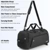 imageG4Free 45L60L 3Way Duffle Backpack Gym Bag with Wet Pocket ampamp Shoes Compartment Sports Travel Weekender Overnight Duffel BagDark Grey