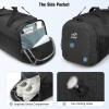 imageG4Free 45L60L 3Way Duffle Backpack Gym Bag with Wet Pocket ampamp Shoes Compartment Sports Travel Weekender Overnight Duffel BagDark GreyBlack
