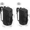 imageG4Free 45L60L 3Way Duffle Backpack Gym Bag with Wet Pocket ampamp Shoes Compartment Sports Travel Weekender Overnight Duffel BagDark GreyBlack