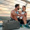 imageG4Free 45L60L 3Way Duffle Backpack Gym Bag with Wet Pocket ampamp Shoes Compartment Sports Travel Weekender Overnight Duffel BagGrey