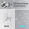 imageG4Free 47546268 Inch UV Protection Golf Umbrella Auto Open Vented Double Canopy Oversize Extra Large Windproof Sun Rain UmbrellasBlackSilver