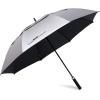 imageG4Free 47546268 Inch UV Protection Golf Umbrella Auto Open Vented Double Canopy Oversize Extra Large Windproof Sun Rain UmbrellasBlackSilver