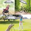 imageG4Free 47546268 Inch UV Protection Golf Umbrella Auto Open Vented Double Canopy Oversize Extra Large Windproof Sun Rain UmbrellasGreenSilver