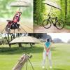 imageG4Free 47546268 Inch UV Protection Golf Umbrella Auto Open Vented Double Canopy Oversize Extra Large Windproof Sun Rain UmbrellasIvoryBlack