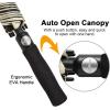 imageG4Free 47546268 Inch UV Protection Golf Umbrella Auto Open Vented Double Canopy Oversize Extra Large Windproof Sun Rain UmbrellasIvoryBlack