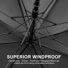 imageG4Free 47546268 Inch UV Protection Golf Umbrella Auto Open Vented Double Canopy Oversize Extra Large Windproof Sun Rain UmbrellasIvoryBlack