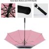 imageG4Free 47546268 Inch UV Protection Golf Umbrella Auto Open Vented Double Canopy Oversize Extra Large Windproof Sun Rain UmbrellasPinkSilver